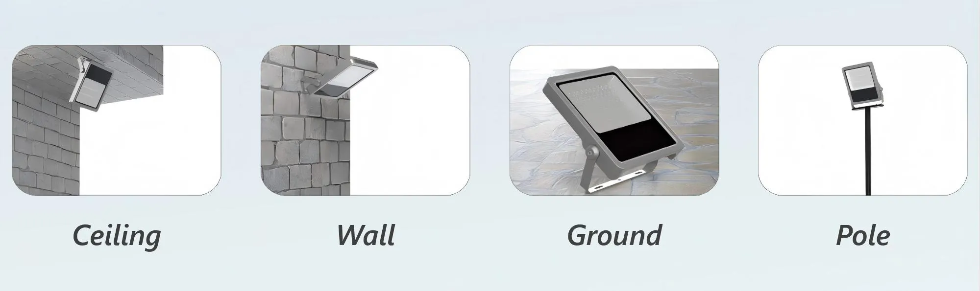 INSTALLATION Methods of Yahualighting's Industrial Outdoor LED Floodlight IP66.webp INSTALLATION Methods of Yahualighting's Industrial Outdoor LED Floodlight IP66.webp